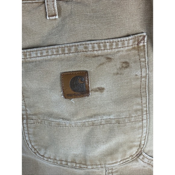 Carhartt B11 Loose Fit Brown Duck Work Pants Men's 32x34 USA Made Utility - Picture 3 of 13